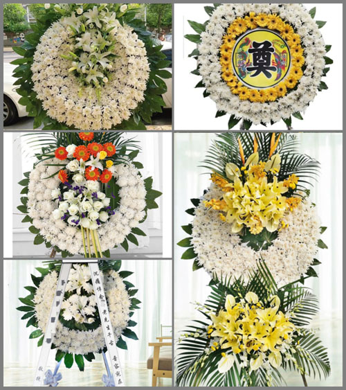 山东青岛即墨市通济街道八里庄一村花圈速递